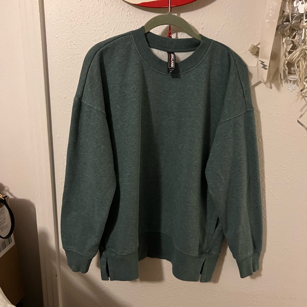 This Is, “TWO”…Women’s Teal & Black Crewneck Sweatshirts. CUTE & COMFORTABLE!!
